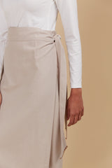 Freya Wrap Skirt - Canvas