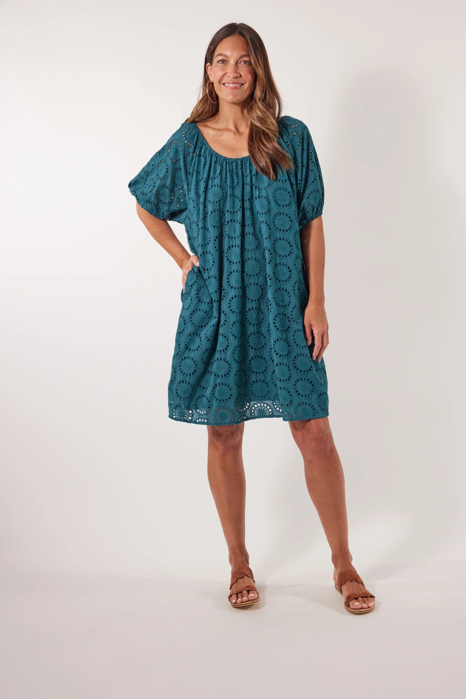 Parterre Dress - Teal