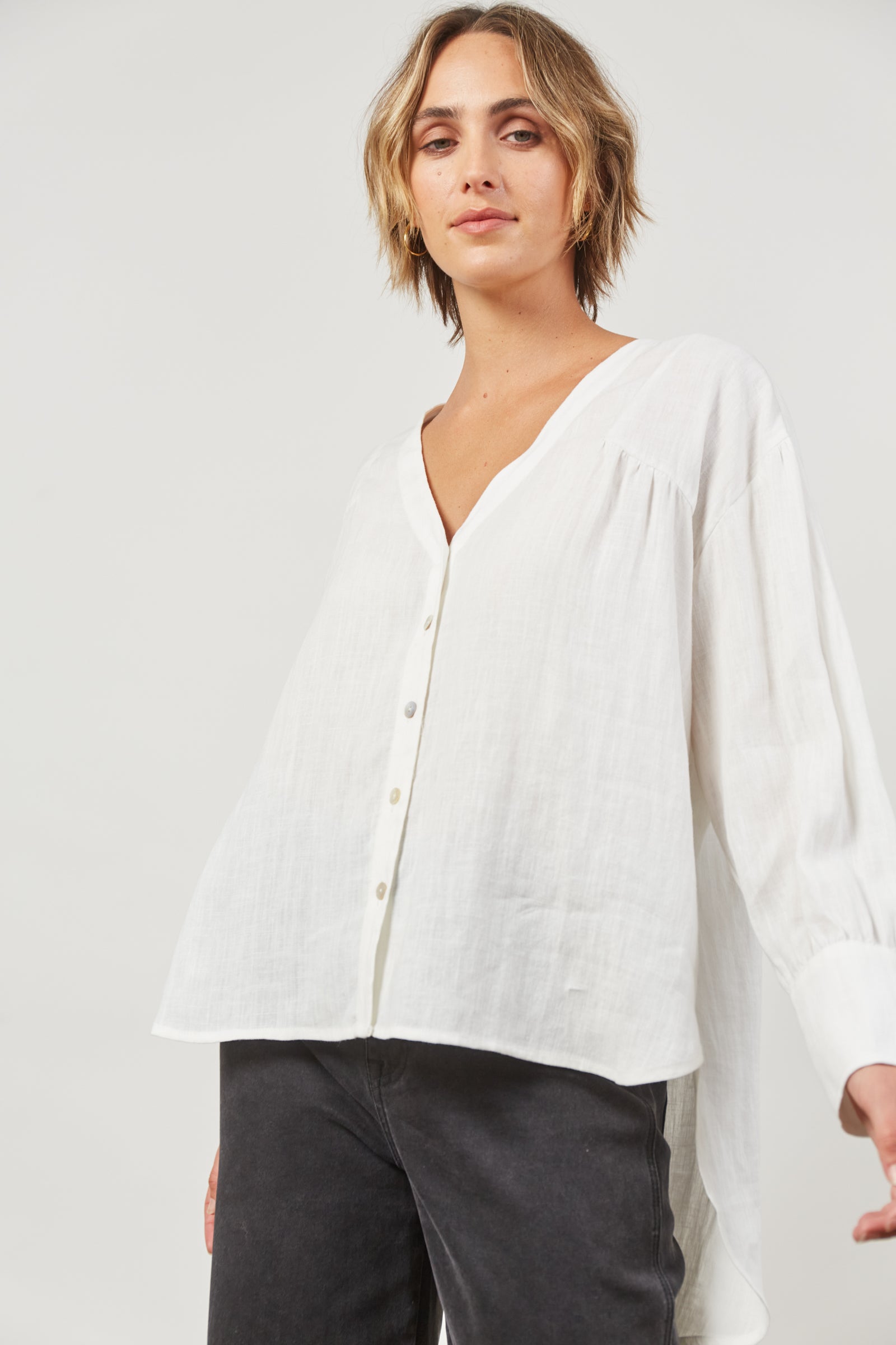 Panorama Blouse - Dove