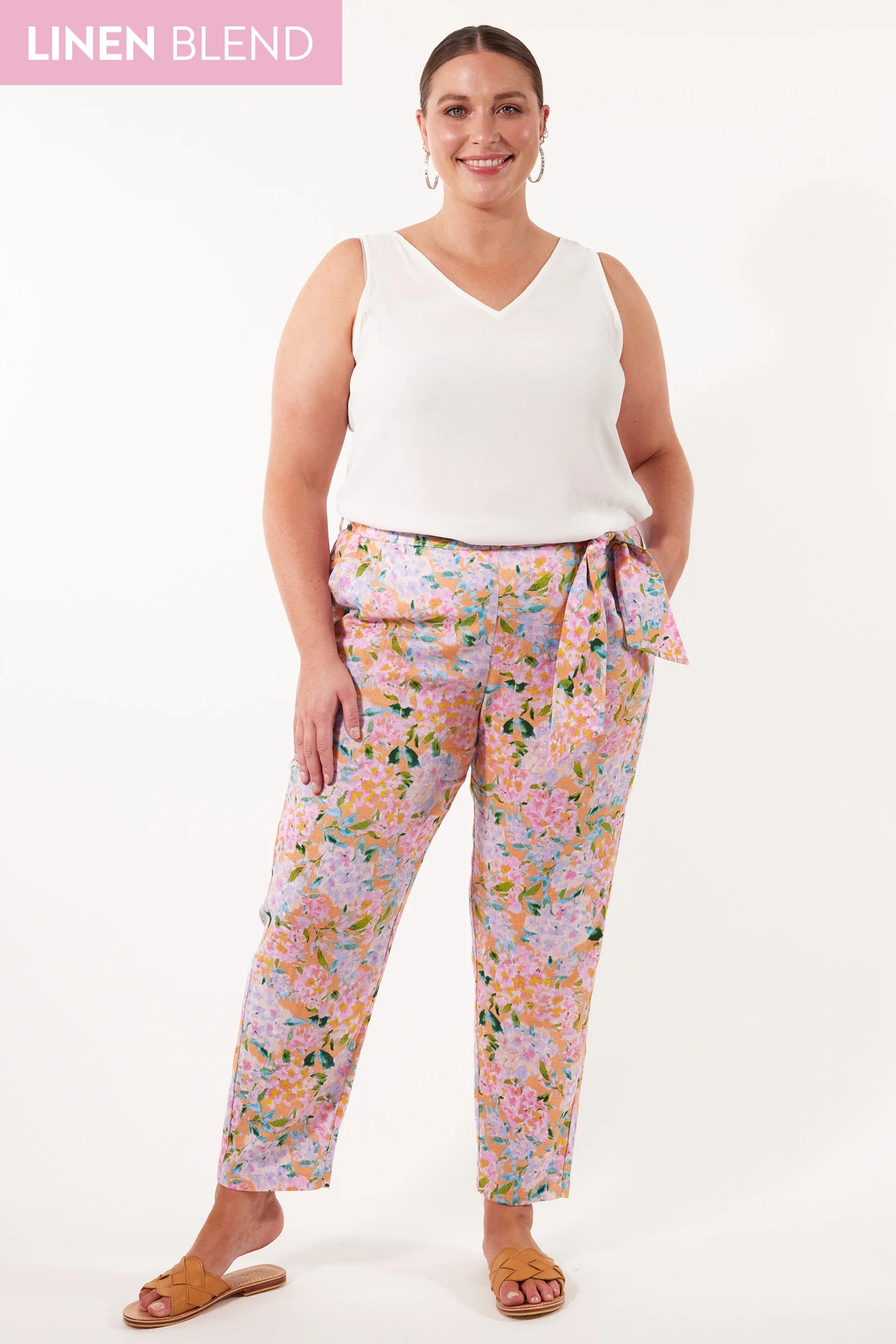 Flora Pant - Sunset Hydrangea