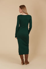 Juno Knit Dress - Pine