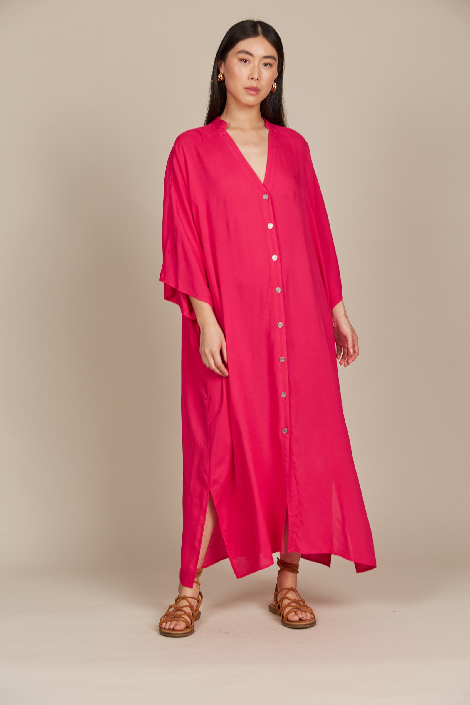 Esme Relaxed Dress - Raspberry