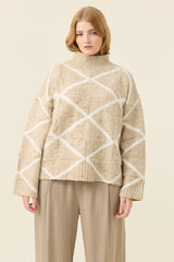 Mckenna Diamond Jumper - Stone