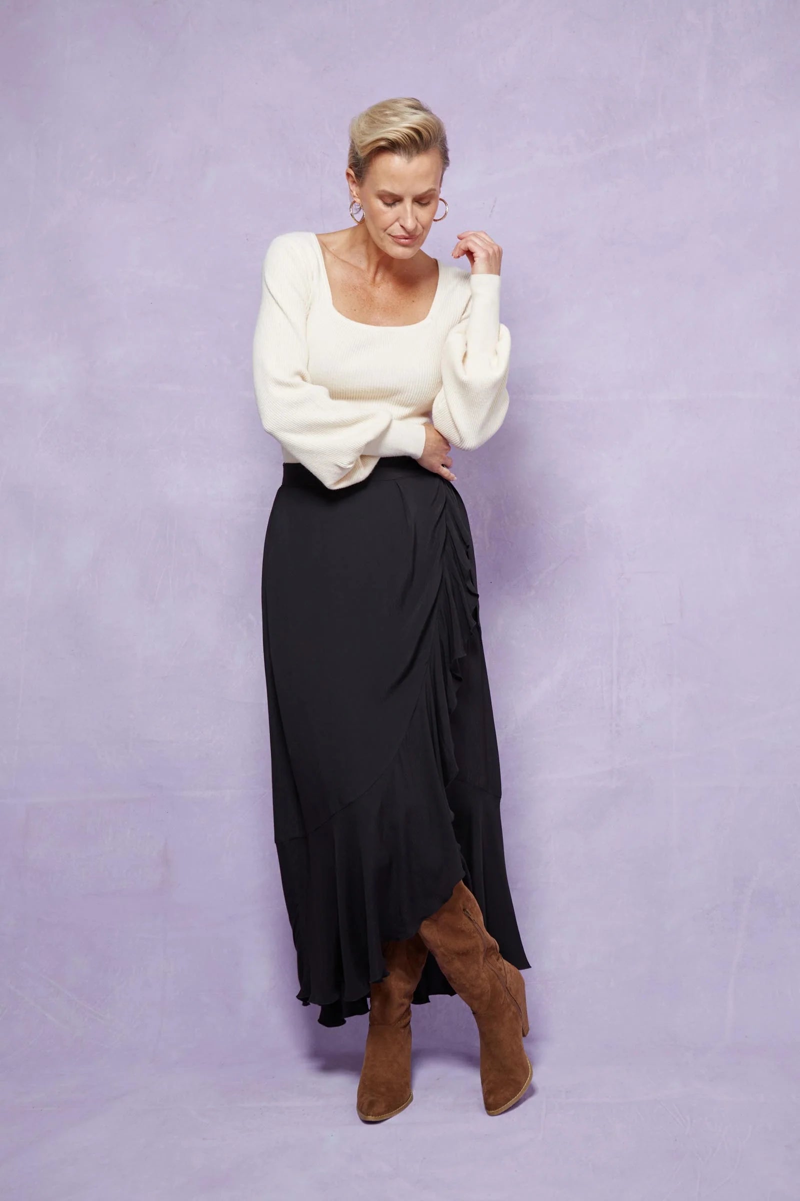 Coppola Wrap Skirt - Onyx