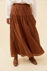 Odette Maxi Skirt - Caramel