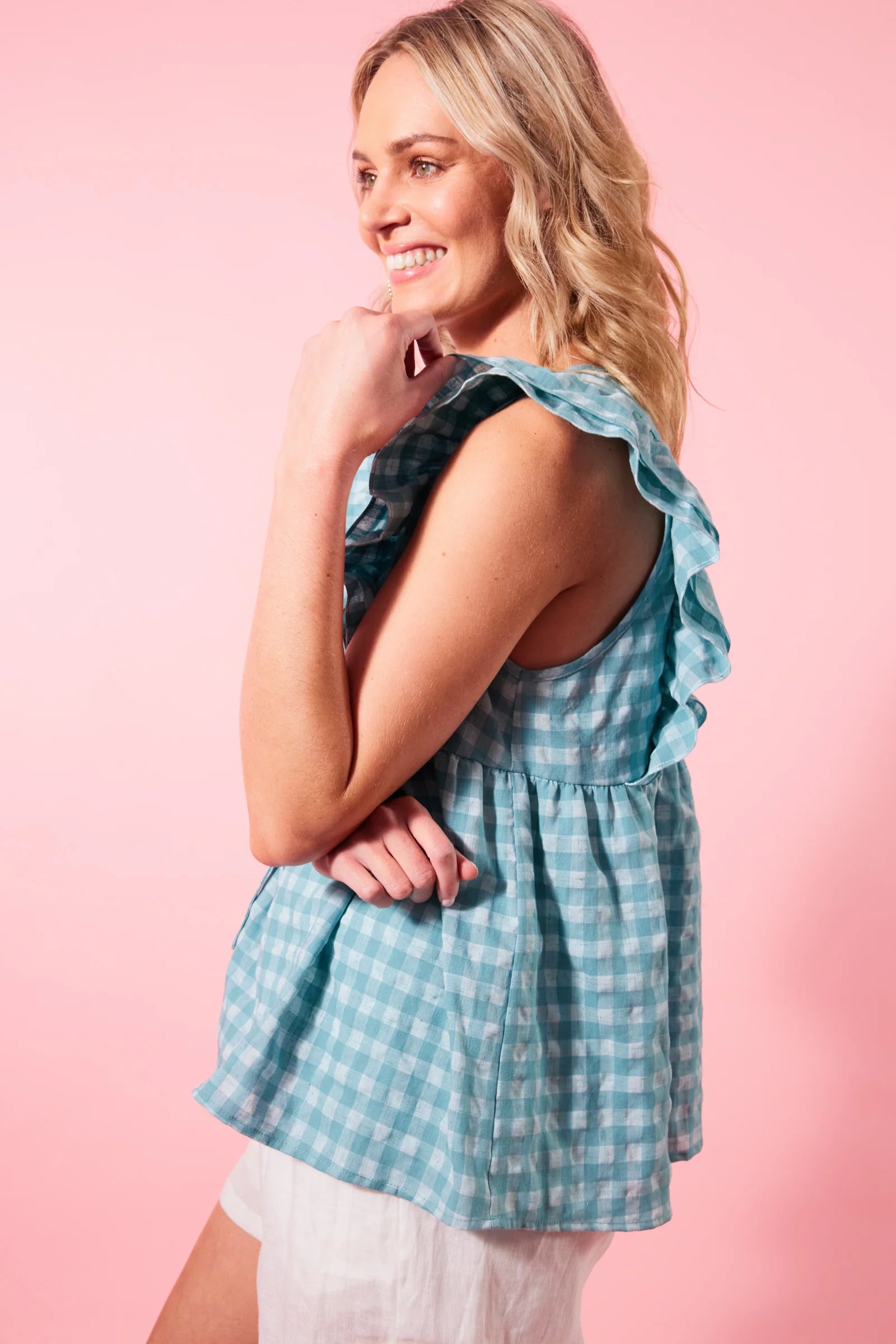 Alfresco Frill Top - Haze