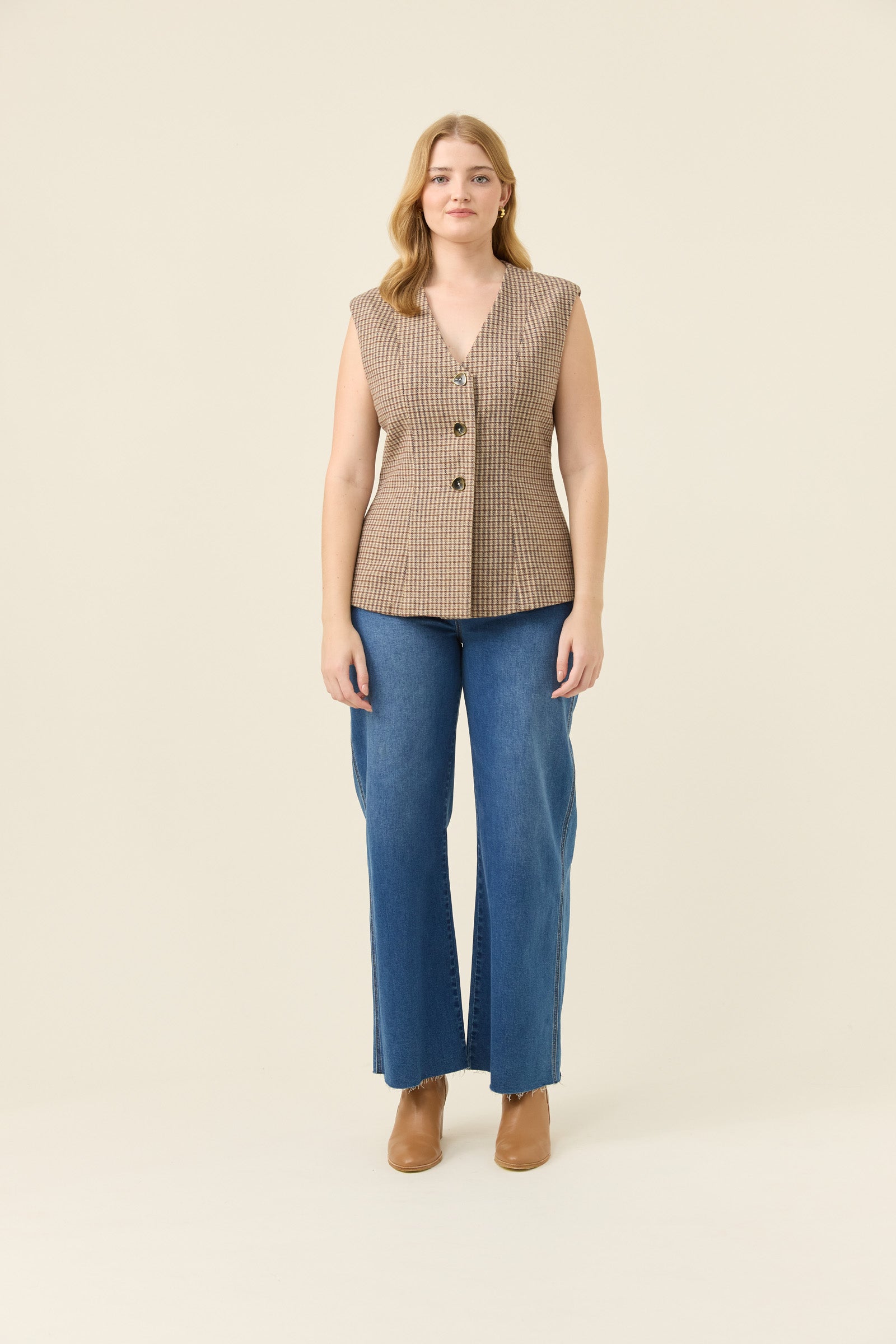 Cassidy Vest - Taupe