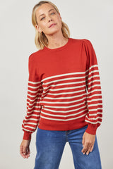Cosmo Stripe Jumper - Picante