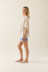 Ingrid Relaxed Top - Canvas