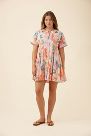 Rosa Pleat Dress - Floral