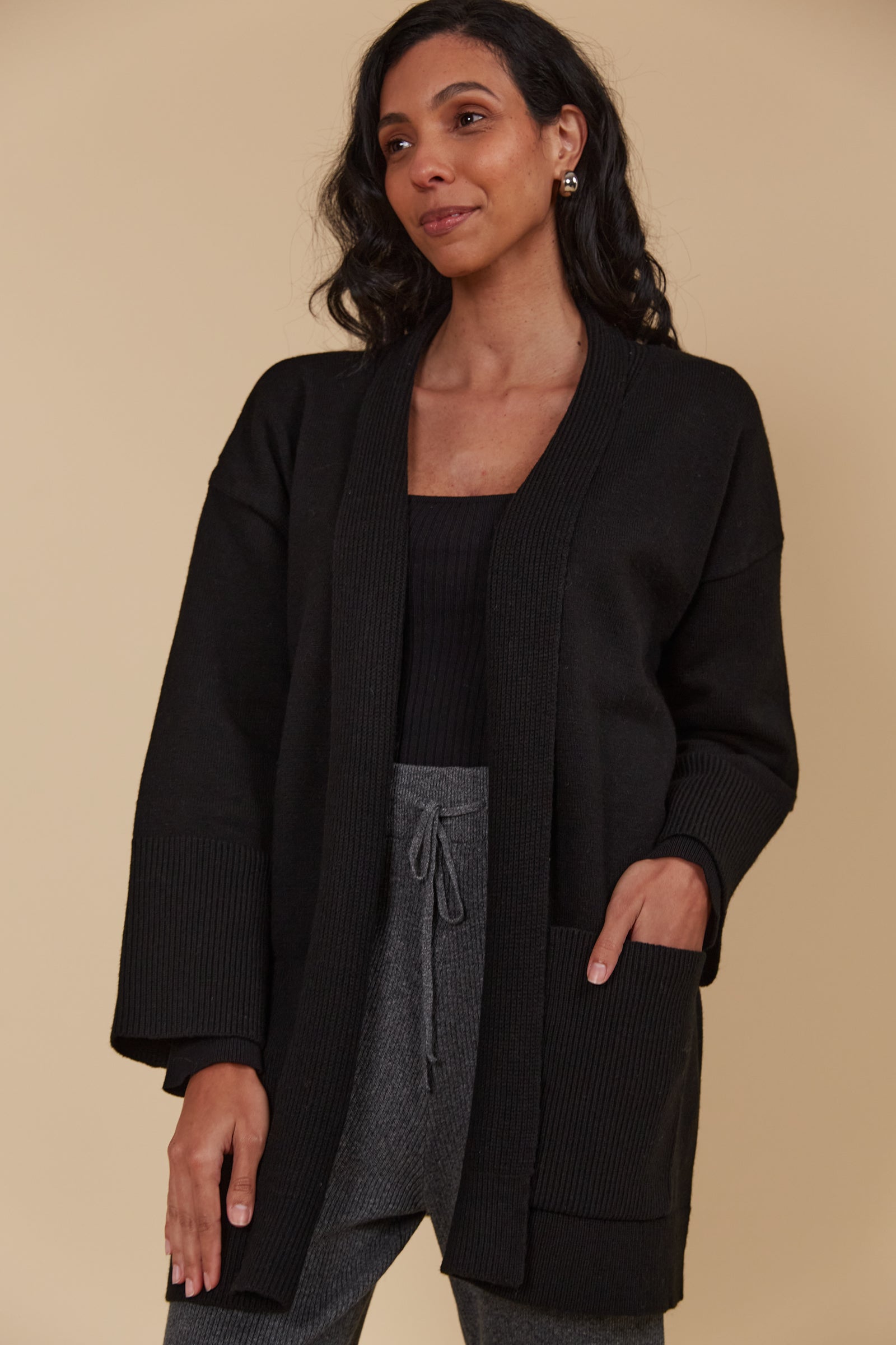 Selene Cardigan - Onyx
