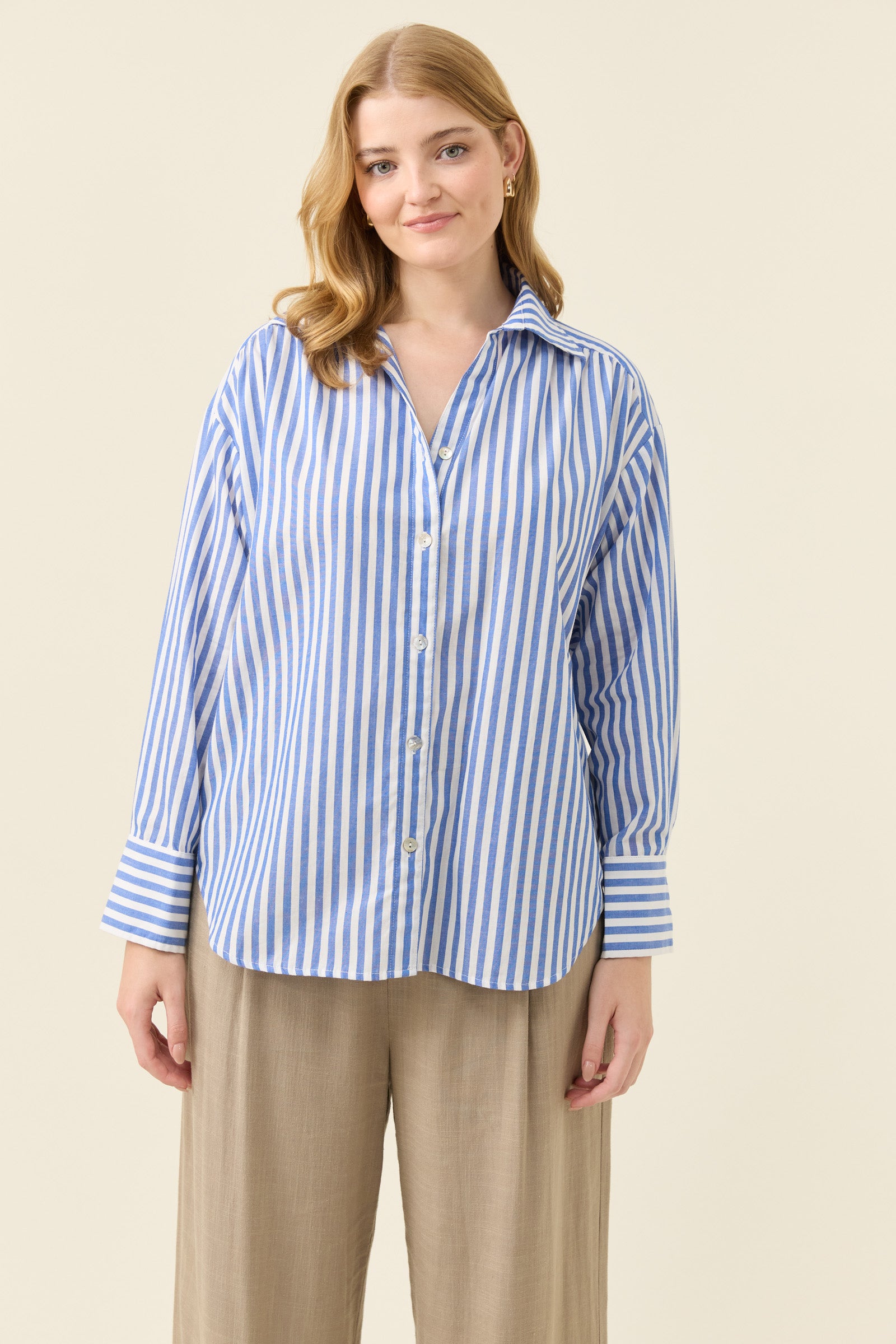 Quinn Shirt - Cobalt
