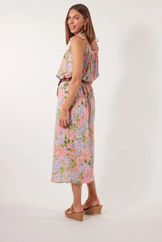 Botanical Midi Skirt - Sunset Hydrangea