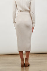 Skyline Knit Skirt - Creme