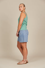 Adele Tank - Seafoam