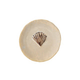 Riva Small Ceramic Plate -  Brown