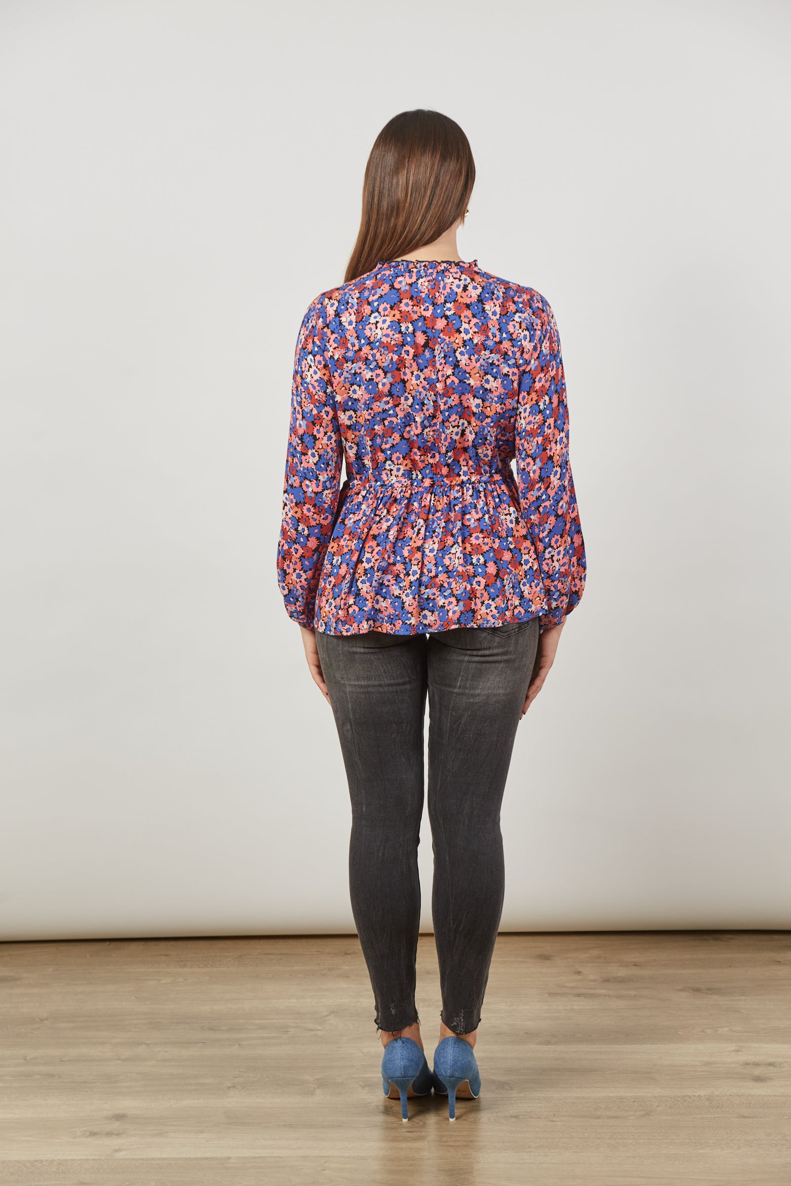 Euphoria Tie Top - Azure Bloom