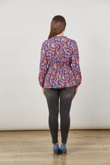 Euphoria Tie Top - Azure Bloom