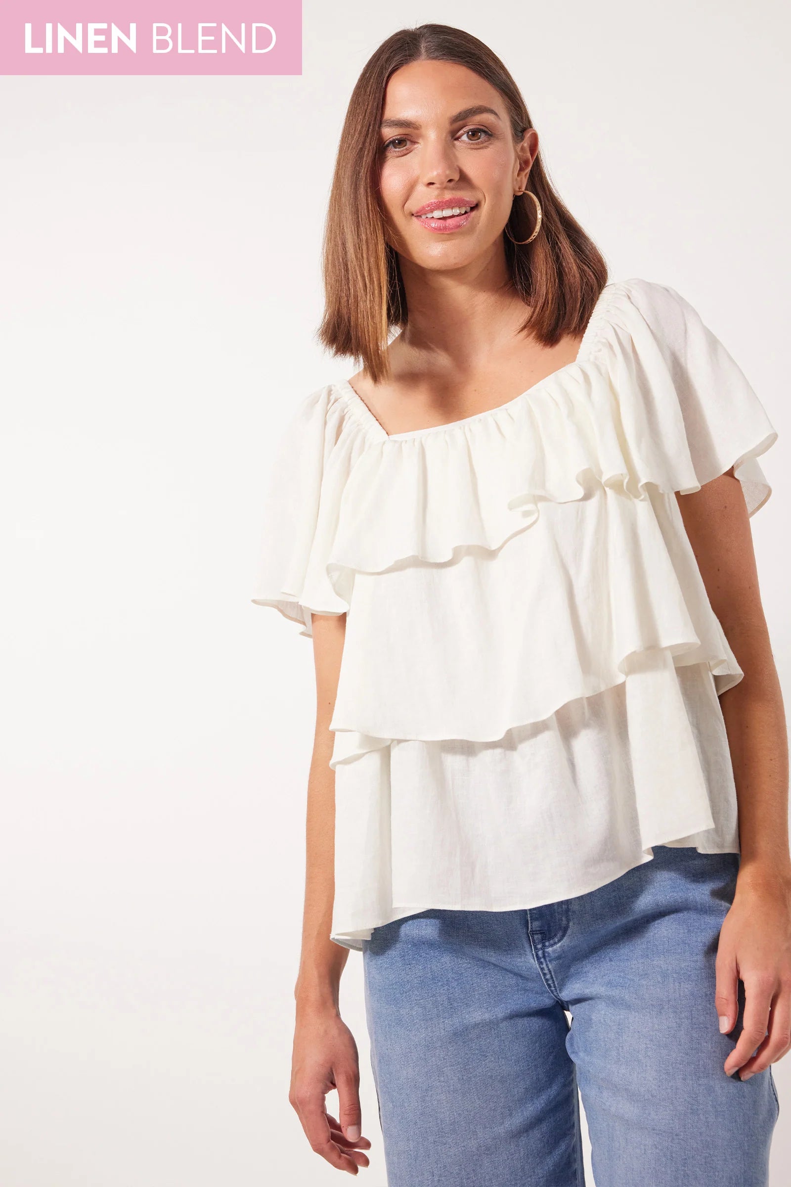 Flora Tiered Top - Lotus