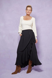 Coppola Wrap Skirt - Onyx