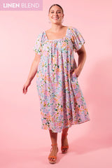 Flora Dress - Salt Hydrangea