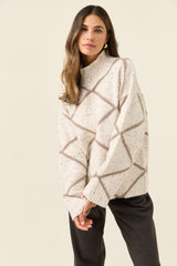 Mckenna Diamond Jumper - Ivory