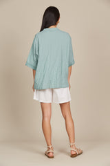 Fleur Shirt - Seafoam