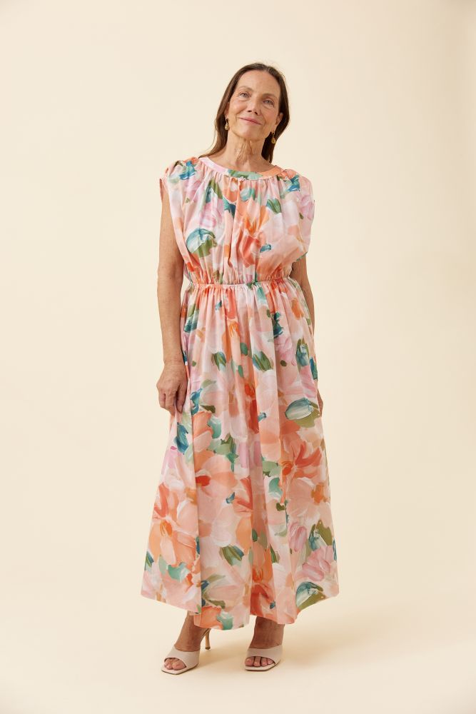 Rosa Reversible Maxi Dress - Floral