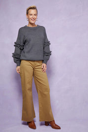 Garland Ruffle Jumper - Raven