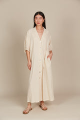 Fleur Shirt Dress - Canvas