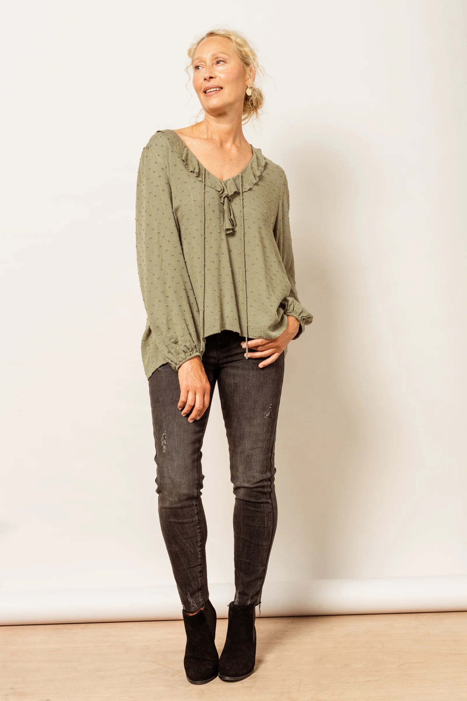 Ethereal Blouse - Moss