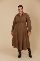 Freya Dress - Toffee