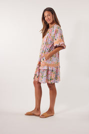 Flora Lace Dress - Sunset Hydrangea