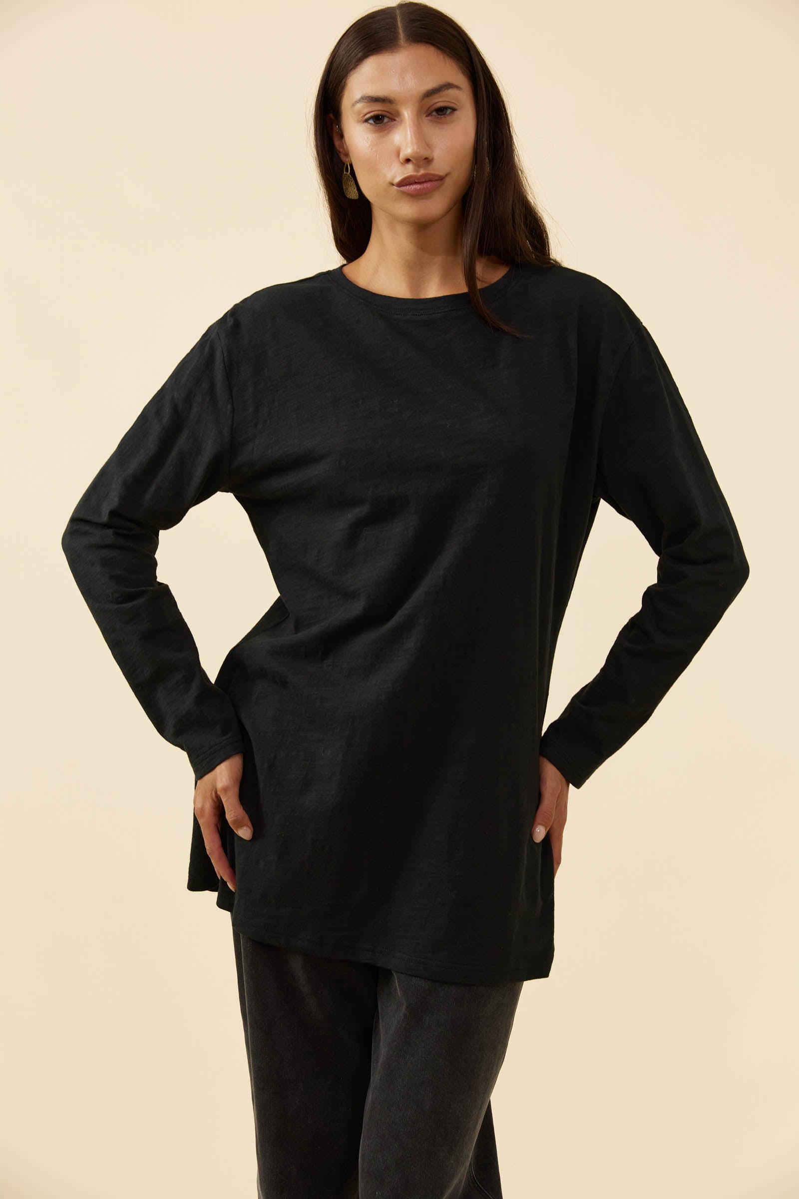 Eva Long Sleeve Tshirt - Raven
