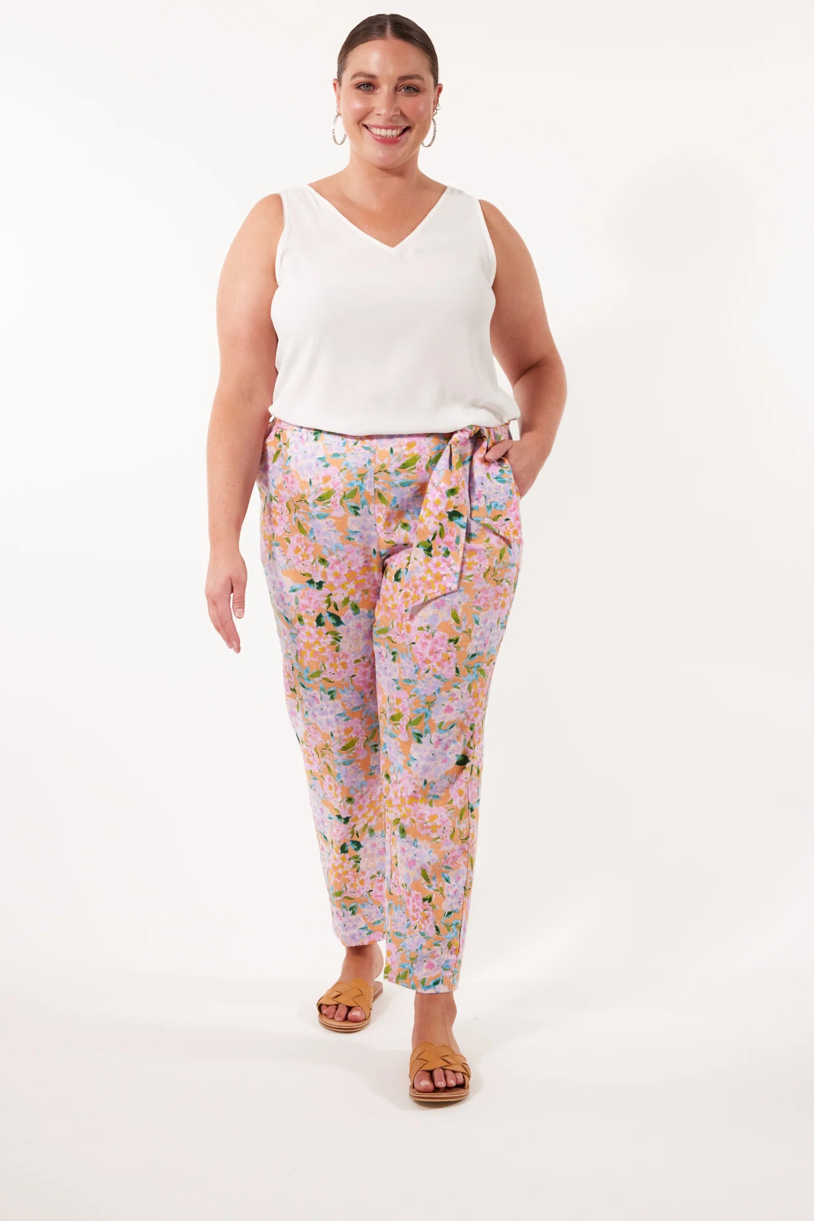 Flora Pant - Sunset Hydrangea