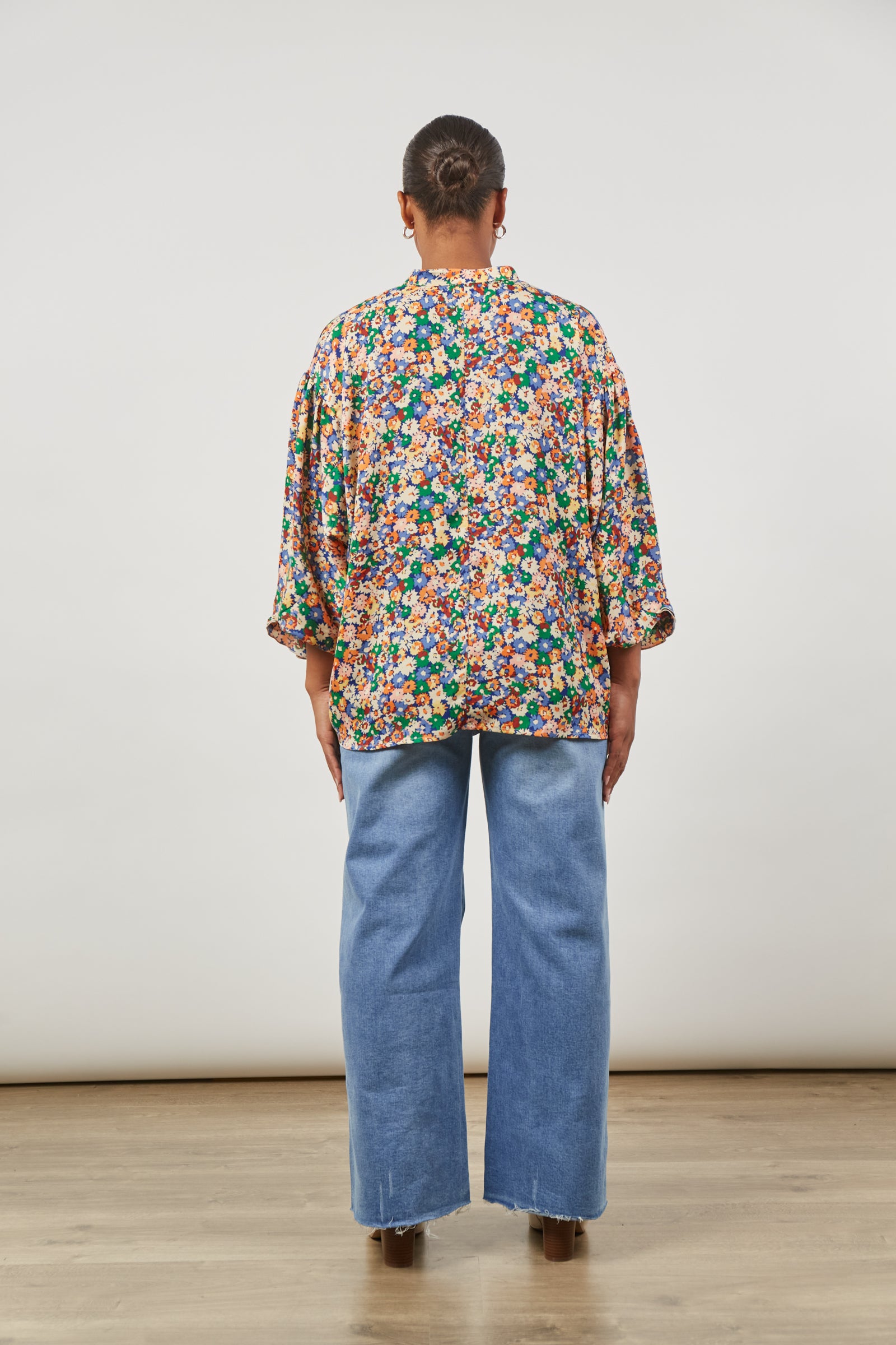 Romance Ruffle Blouse - Meadow Bloom