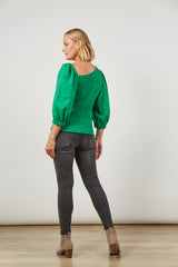 Panorama Shirred Top - Meadow
