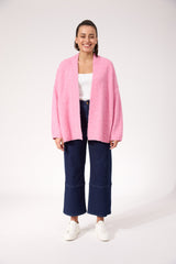 Ottawa Crop Cardigan - Pink