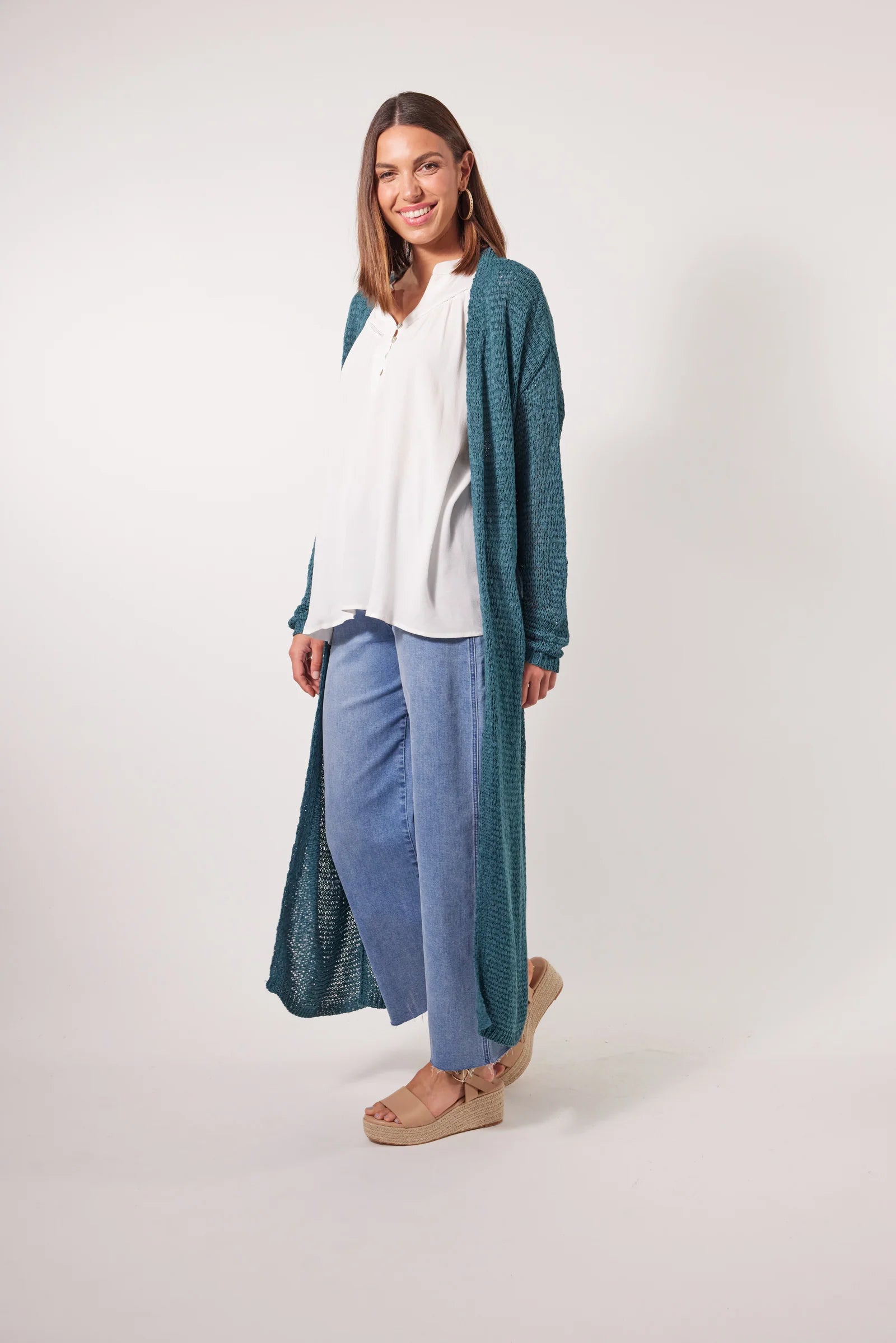 Marquee Cardigan - Teal