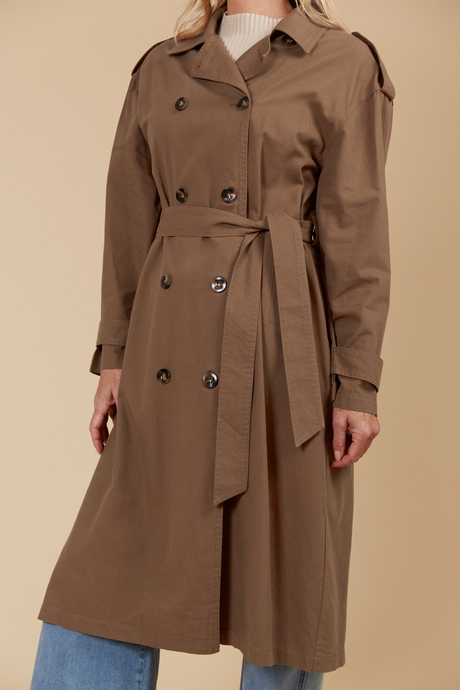 Freya Trench Coat - Toffee