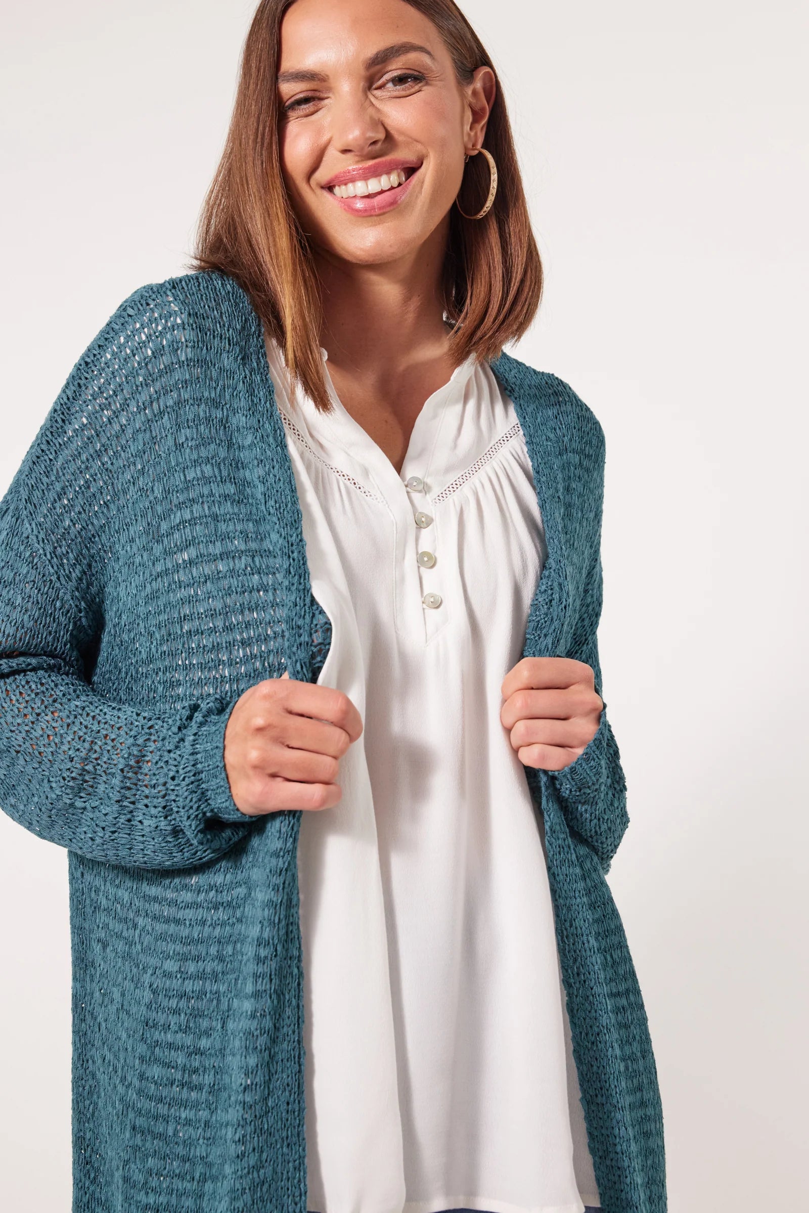 Marquee Cardigan - Teal