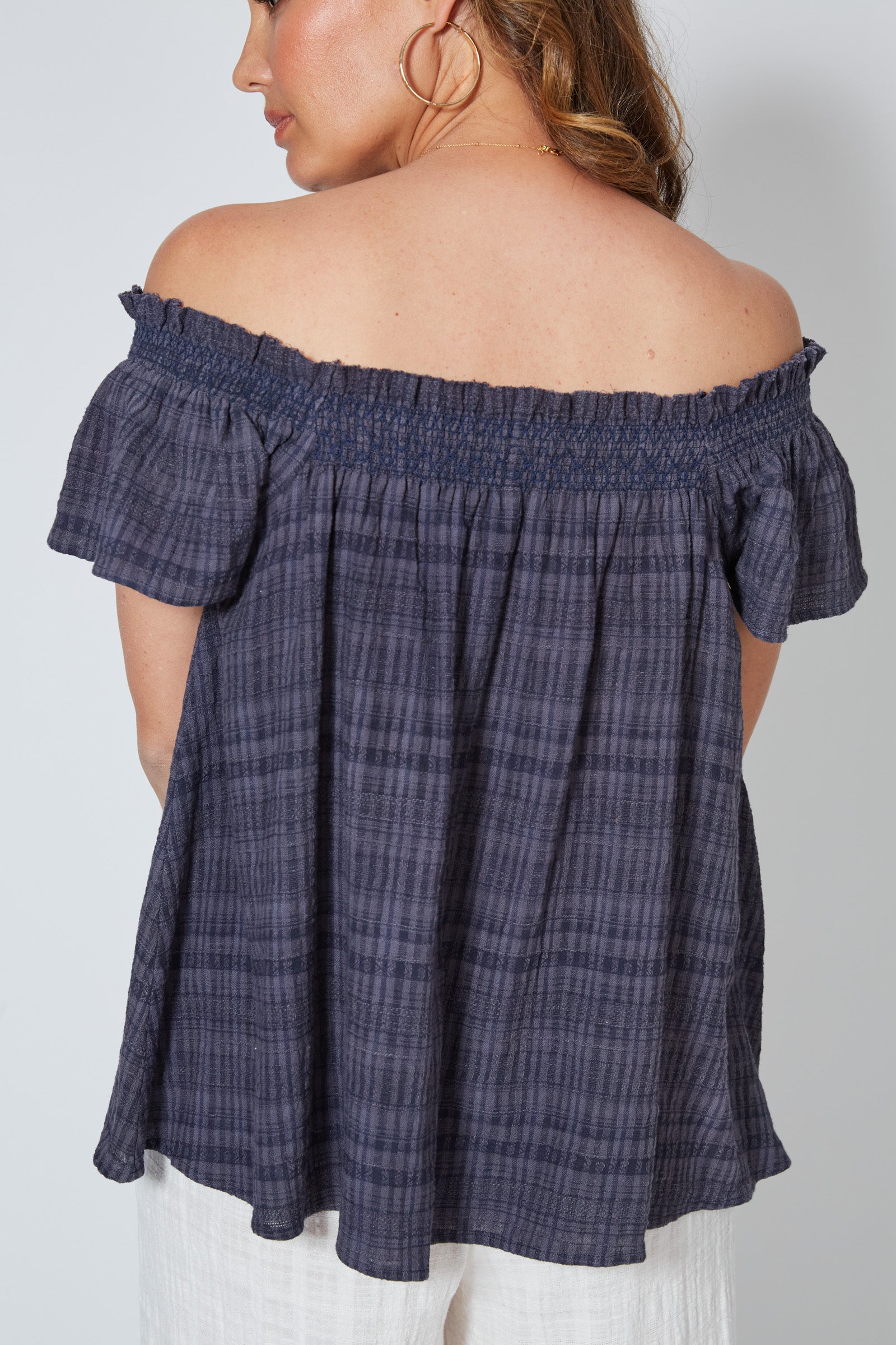 Sanur Smock Top - Indigo