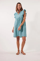 Alfresco Frill Dress - Haze