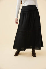 Magnolia Maxi Skirt - Raven