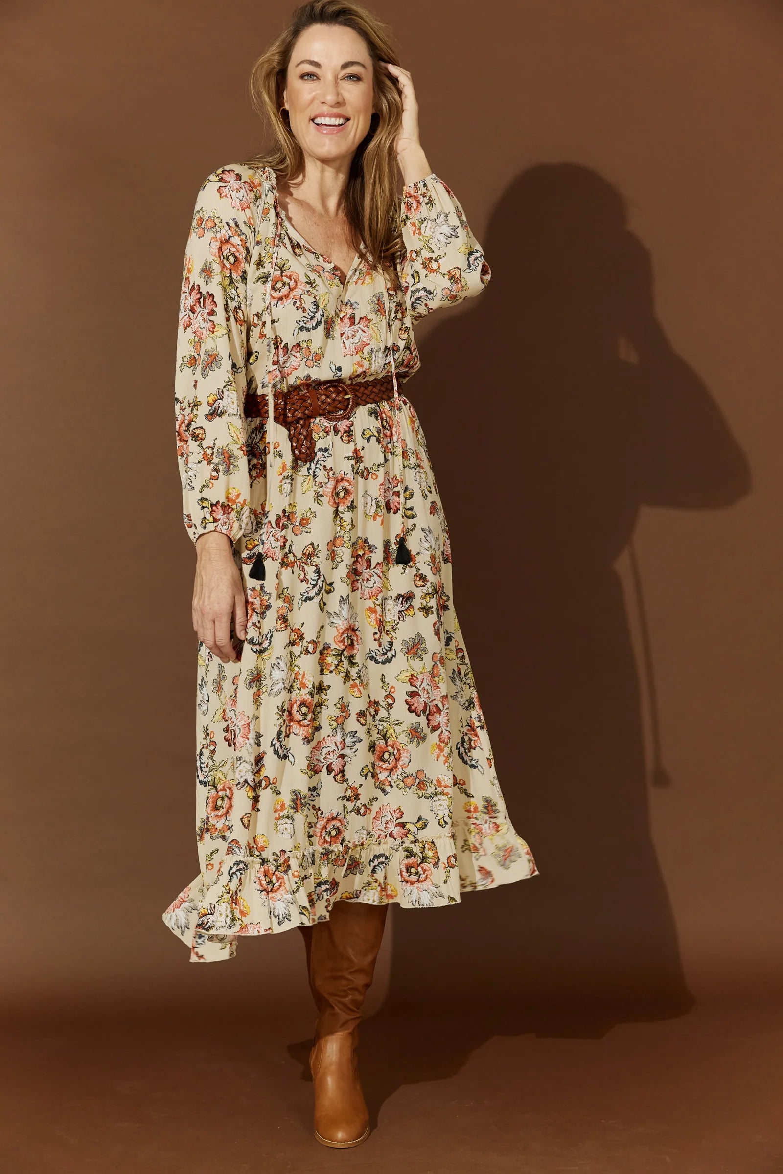 Flourish Maxi Dress - Fawn