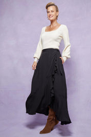 Coppola Wrap Skirt - Onyx