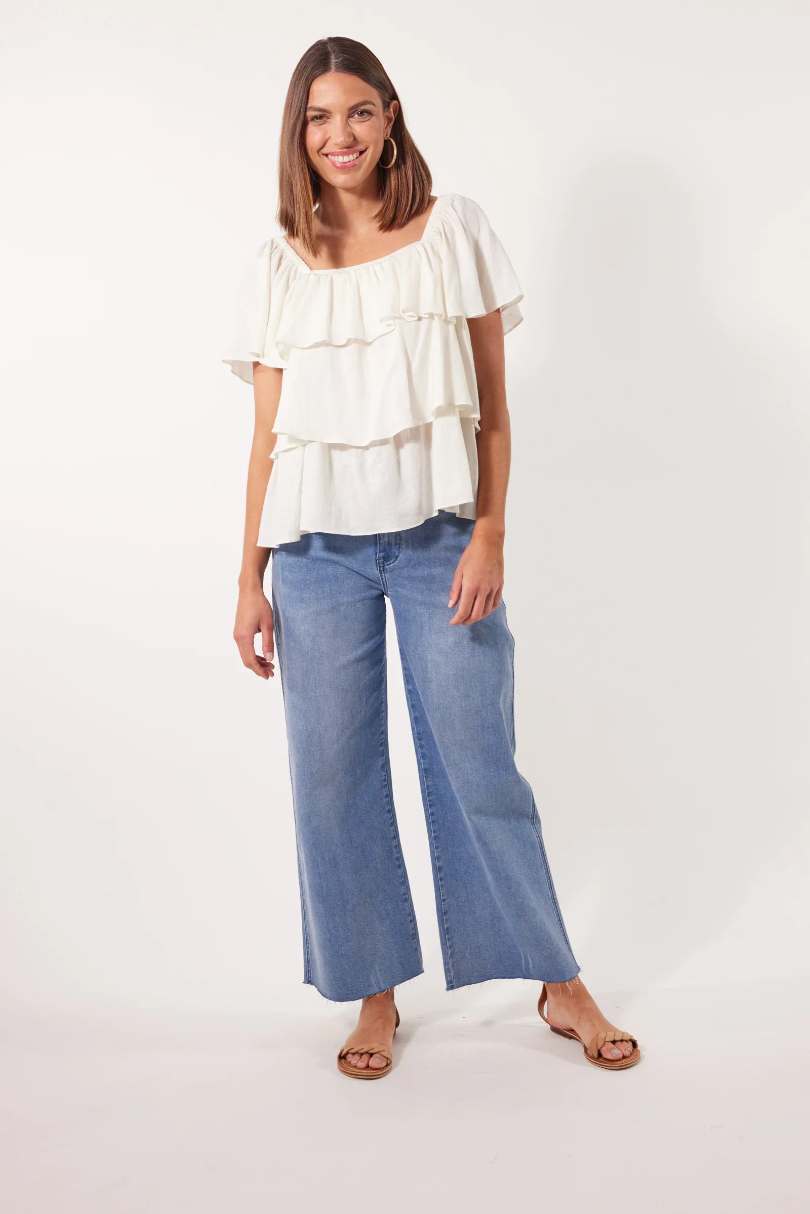 Flora Tiered Top - Lotus