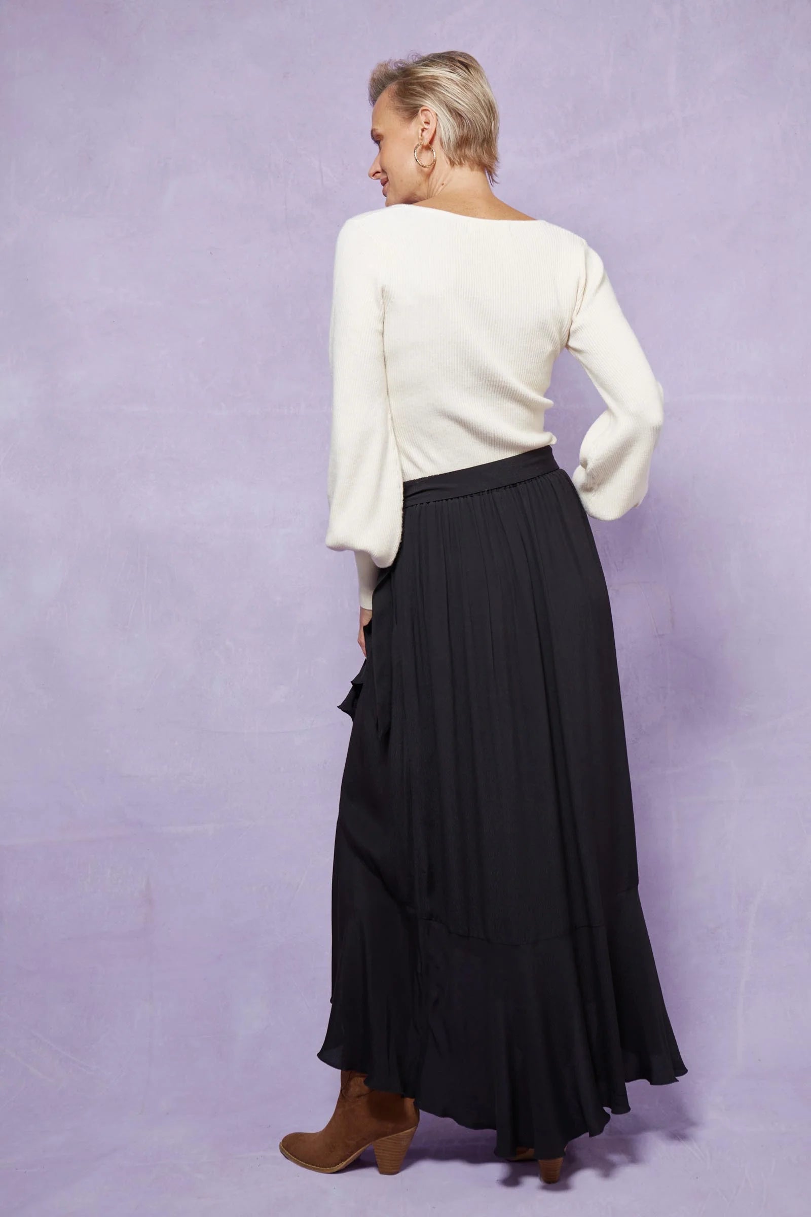 Coppola Wrap Skirt - Onyx