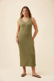 Mia Knit Dress - Sage