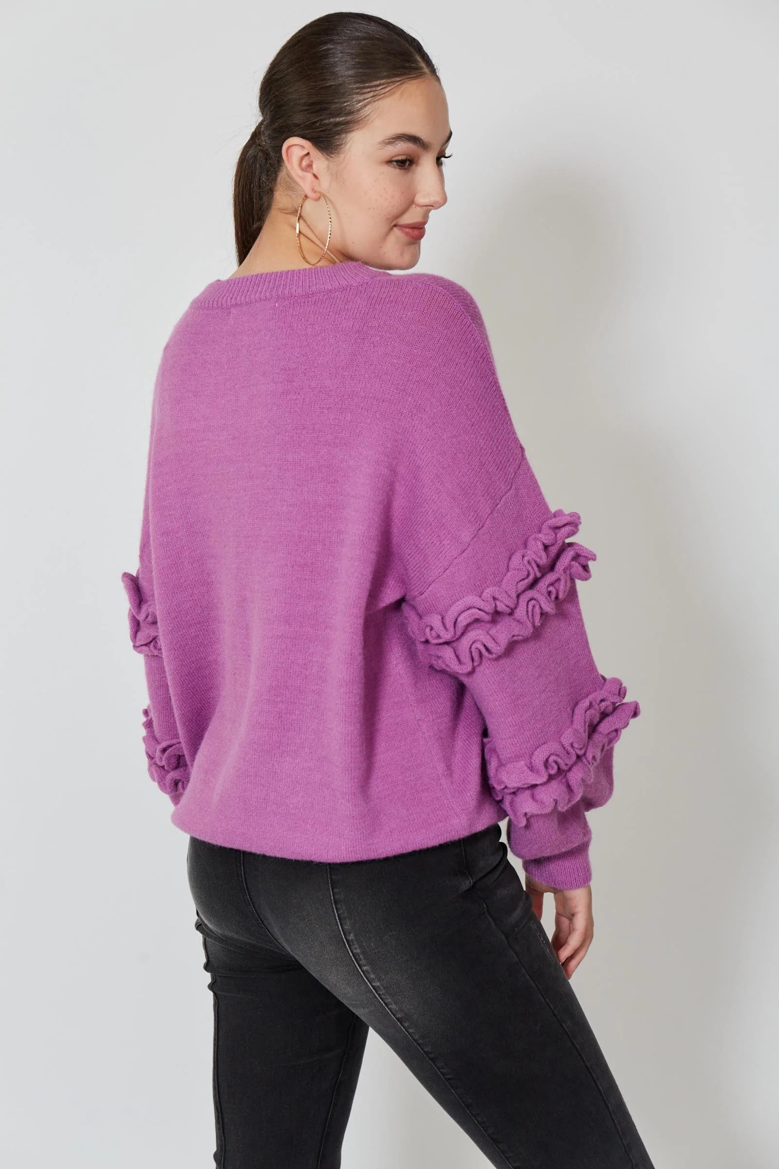 Garland Ruffle Jumper - Lilac